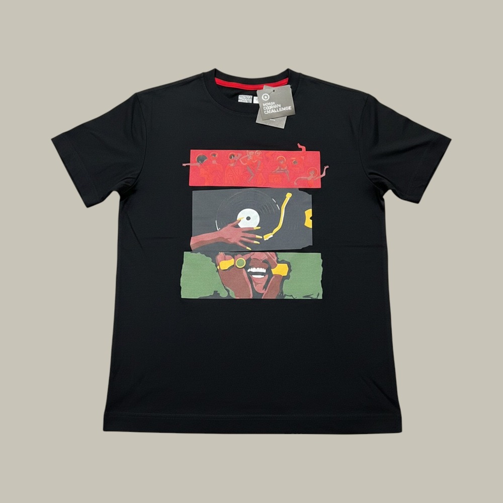 NWT HBCU Design Challenge Black History Month Graphic Tee Black Small